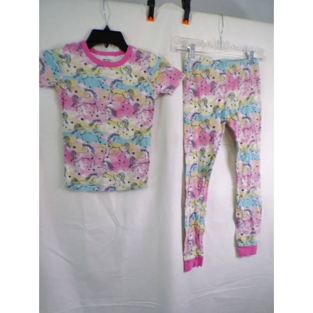 Member's Mark Girls 8 Unicorn 2-Piece Pajama Set 100% Cotton Multicolor
